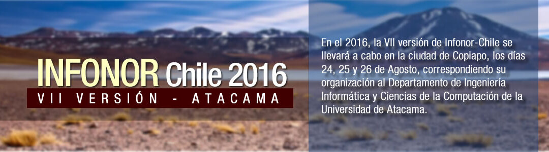 Invitación a Congreso Internacional Infonor Chile 2016