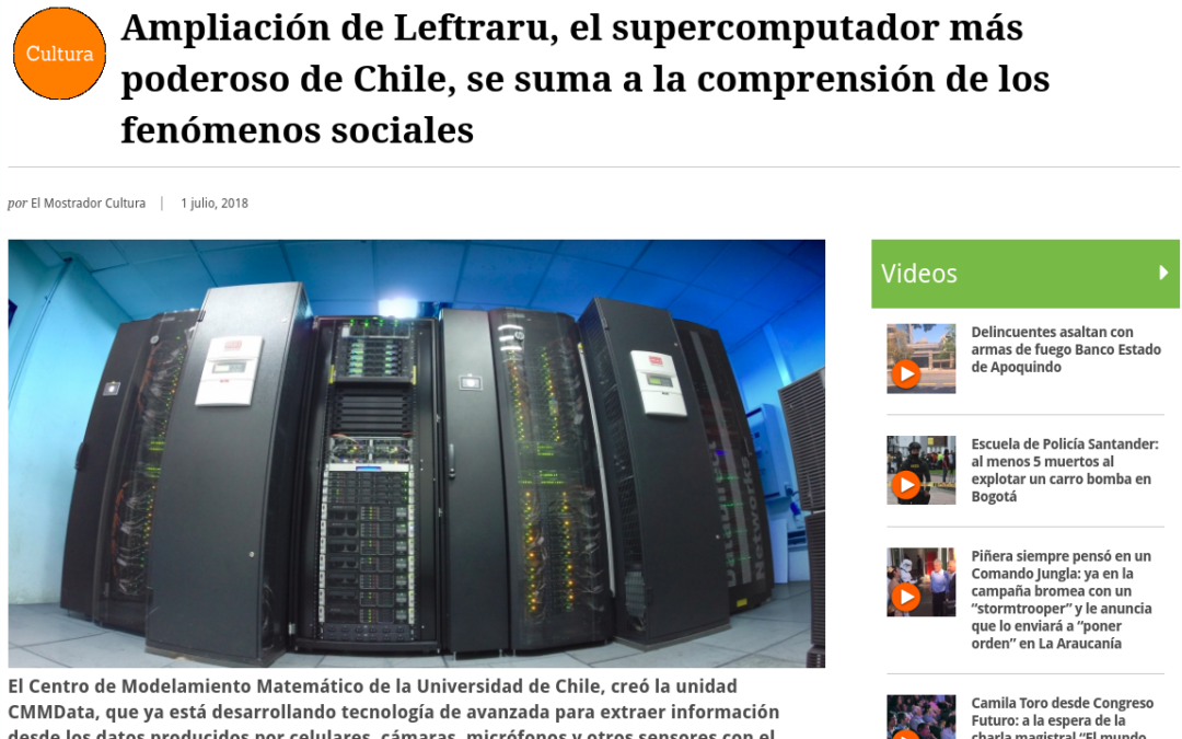 Expansion of Leftraru, Chile's most powerful supercomputer, adds to understanding social phenomena