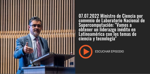 Tele13Radio: Ministro de Ciencia por convenio de Laboratorio Nacional de Supercomputación: “Vamos a obtener un liderazgo inédito en Latinoamérica con los temas de ciencia y tecnología”